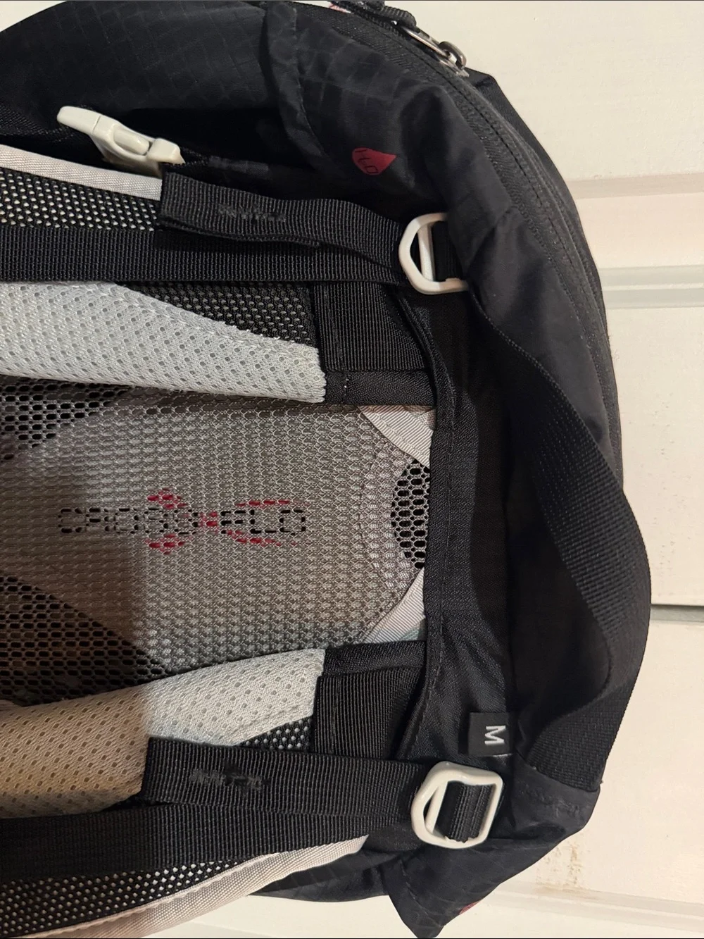 Gregory Black Men's Trekking Backpack with White Harness Accents